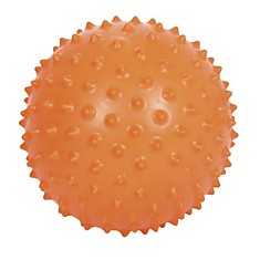 Мяч гимнастический игольчатый оранжевый 20 см Тривес