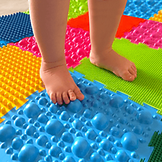 Массажный коврик для детей от 3 лет - Набор из 10 пазлов ОРТОДОН