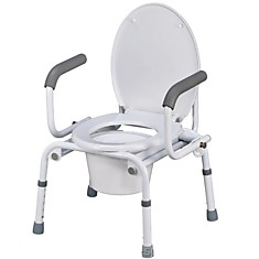 Кресло-туалет с опускающимися подлокотниками NOVA
