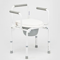 Кресло-туалет с откидными подлокотниками МЕГА-ОПТИМ