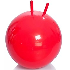 Фитбол для детей с рожками 55см красный (насос в комплекте) Тривес