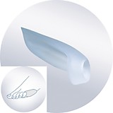 Силиконовый протектор для защиты сустава пятого пальца стопы №1 ORTO