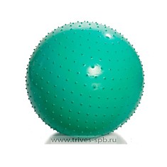 Гимнастический мяч массажный 85см зеленый (насос в комплекте) Тривес