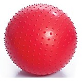 Гимнастический мяч массажный 65см красный (насос в комплекте) Тривес